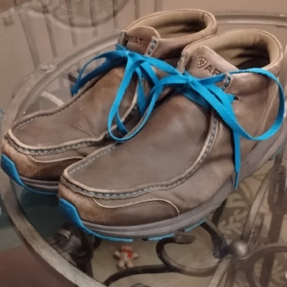 Ariat Men's Brown Casual Shoes with Blue Accents - Picture 5 of 5